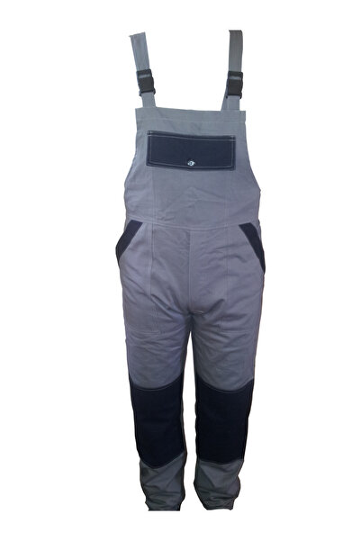 MTR Pantalon gri / bleu cu pieptar M56 / XL