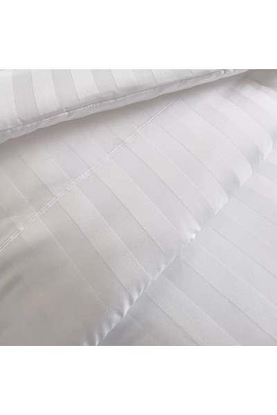 Generic Satin Stripe Pima Cotton Sateen 525 Thread Count 3-Piece Queen Comforter Set - 200x240 cm