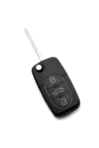 MTR Audi - Cheie carcasa tip briceag, 3 butoane "rotunde" cu baterie 2032