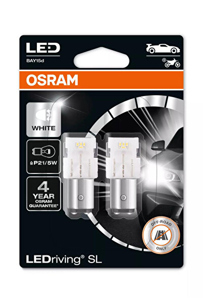 Osram Bec LEDriving SL P21/5W Alb | 12V - BAY15d - Set 2 buc (Off-Road)