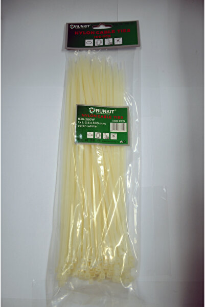 MTR Colier Alb plastic 3.6x300 100 buc