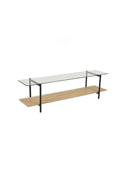 DEC4 Plasma table made of wood with glass
