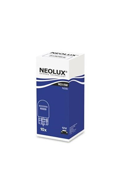 NEOLUX Set 10 becuri auto N580 fara soclu, 12V, W21/5W, W3X16Q