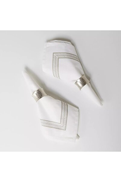 Generic مناديل مطبوعة مزخرفة - مجموعة من 4 قطع