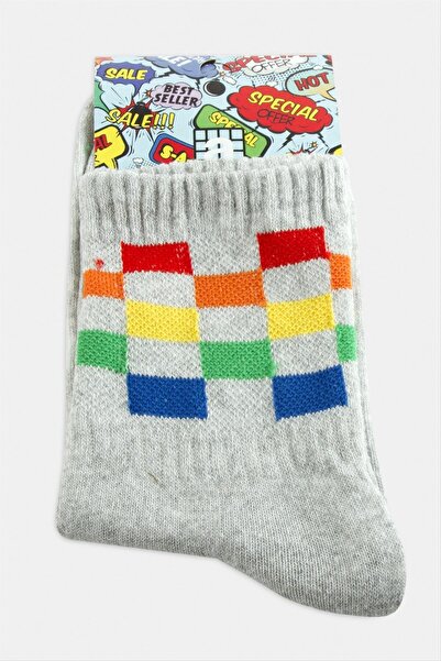 Marsilyan Chess Patterned College Socks 8*28