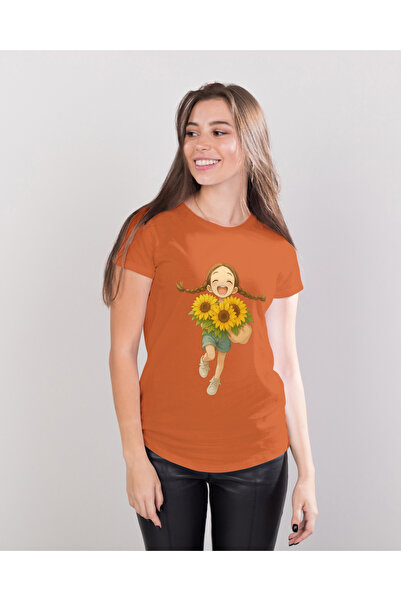 MVRDAR Tricou unisex 100% bumbac Flower Power pentru femei si fete