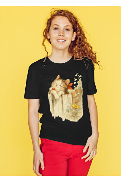MVRDAR Tricou unisex 100% bumbac Flower Power pentru femei si fete