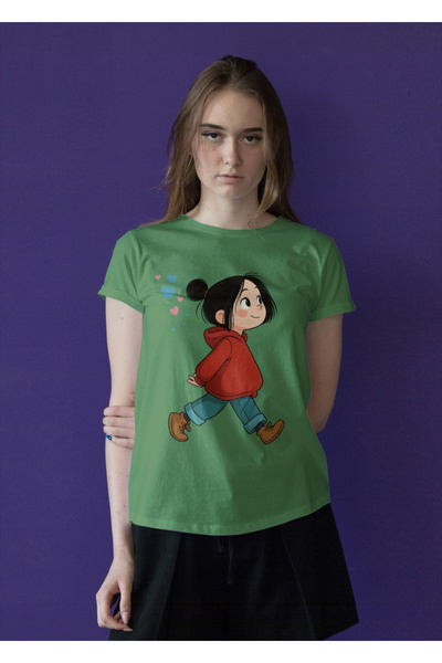 MVRDAR Tricou unisex 100% bumbac Flower Power pentru femei si fete