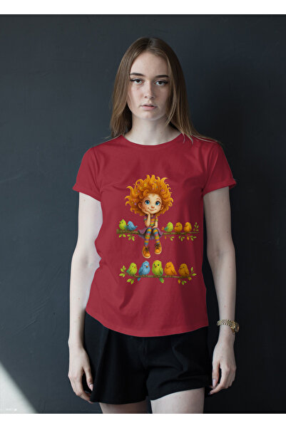 MVRDAR Tricou unisex 100% bumbac Flower Power pentru femei si fete