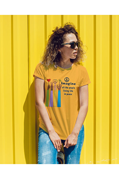 MVRDAR Tricou unisex 100% bumbac Flower Power pentru femei si fete