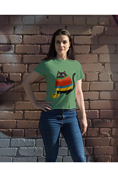 MVRDAR Tricou unisex 100% bumbac Flower Power pentru femei si fete