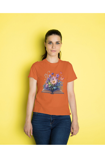 MVRDAR Tricou unisex 100% bumbac Flower Power pentru femei si fete