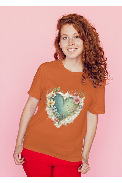 MVRDAR Tricou unisex 100% bumbac Flower Power pentru femei si fete