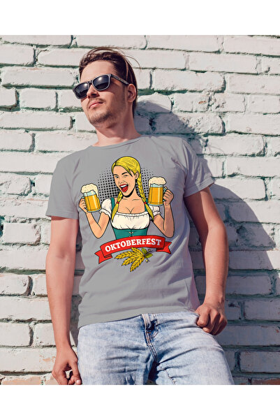 MVRDAR Unisex 100% cotton T-shirt with Oktoberfest, beer and alcohol motifs