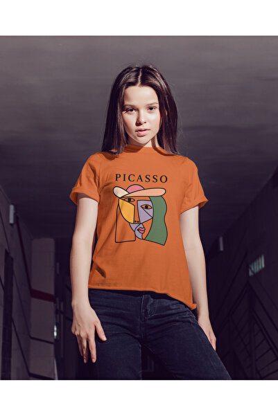 MVRDAR Tricou unisex 100% bumbac Flower Power pentru femei si fete