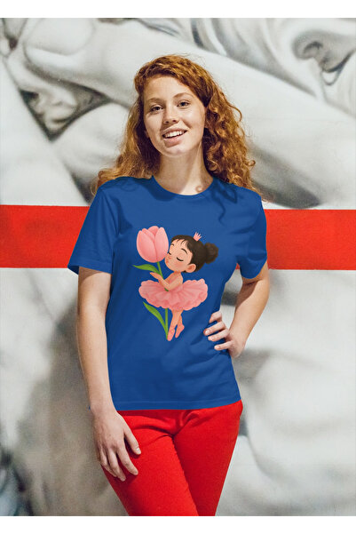 MVRDAR Tricou unisex 100% bumbac Flower Power pentru femei si fete