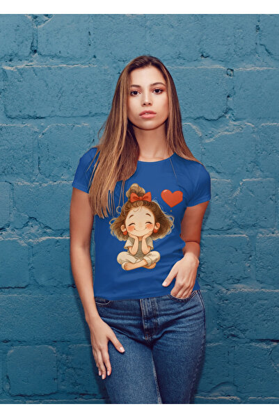 MVRDAR Tricou unisex 100% bumbac Flower Power pentru femei si fete