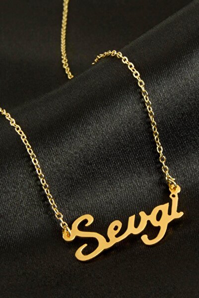 ZERO LAND DEPOMIX Sevgi isimli kolye -Sarı