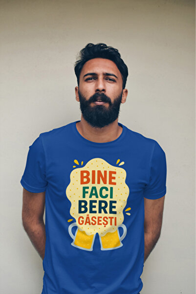 MVRDAR Tricouri unisex 100% bumbac cu motive Oktoberfest, bere, festivaluri, ...