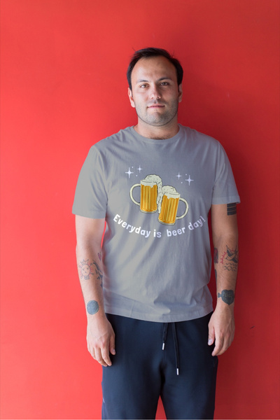 MVRDAR Unisex 100% cotton T-shirt with Oktoberfest, beer and alcohol motifs