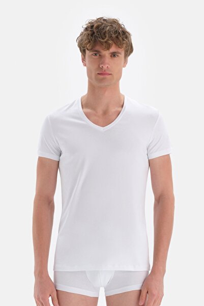 Dagi Men's Cotton V-Neck Undershirt