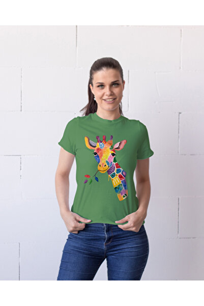 MVRDAR Tricou unisex 100% bumbac Flower Power pentru femei si fete