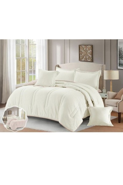 smart home Summer Double - 6 Piece Premium Microfiber Comforter Set, 100% Microfiber, Reversible, 260x240cm