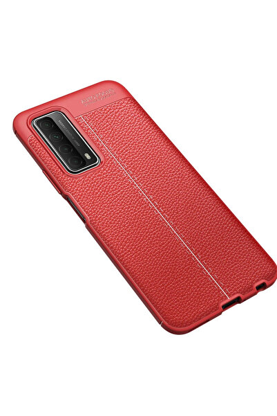 NewFace Sptrns Huawei P Smart 2021 Case Auto Focus Cover (112939) - Red