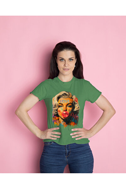 MVRDAR Tricou unisex 100% bumbac Flower Power pentru femei si fete