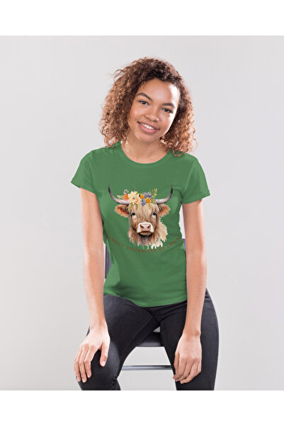 MVRDAR Tricou unisex 100% bumbac Flower Power pentru femei si fete