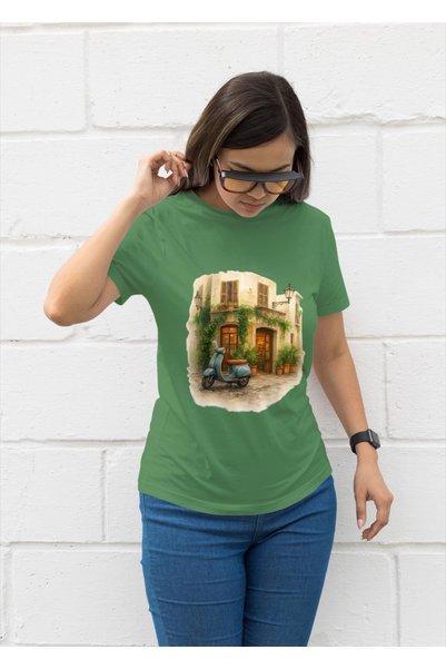 MVRDAR Tricou unisex 100% bumbac Flower Power pentru femei si fete