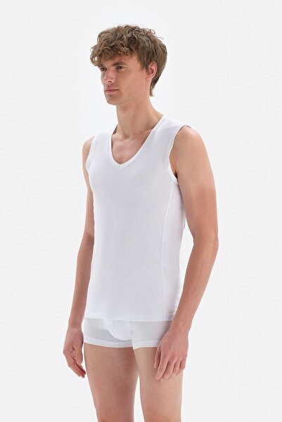 Dagi Erkek Pamuklu Sıfır Kol V Yaka Atlet