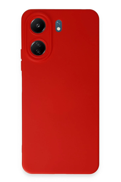 NewFace Sptrns Xiaomi Redmi 13C Case Nano Inside Velvet Silicone (130407) - Red