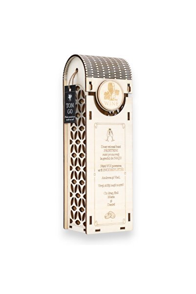 TOM GO Cutie cadou pentru sticlă de vin - Doar cei mai buni prieteni