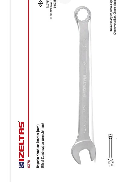 İzeltaş Combination Wrench with Neck 10mm