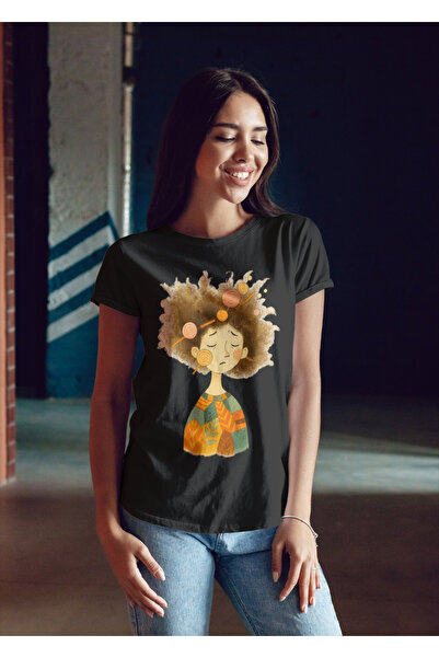 MVRDAR Tricou unisex 100% bumbac Flower Power pentru femei si fete