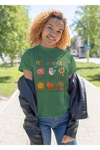 MVRDAR Tricou unisex 100% bumbac Flower Power pentru femei si fete