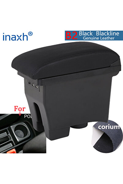 Choice1 B2 Black Corium For Volkswagen POLO Armrest 2012-2018 new For VW POLO...