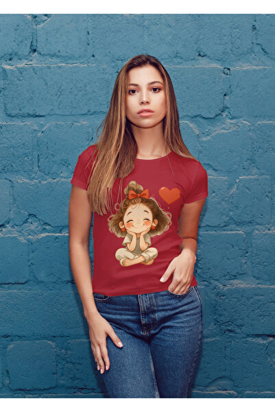 MVRDAR Tricou unisex 100% bumbac Flower Power pentru femei si fete