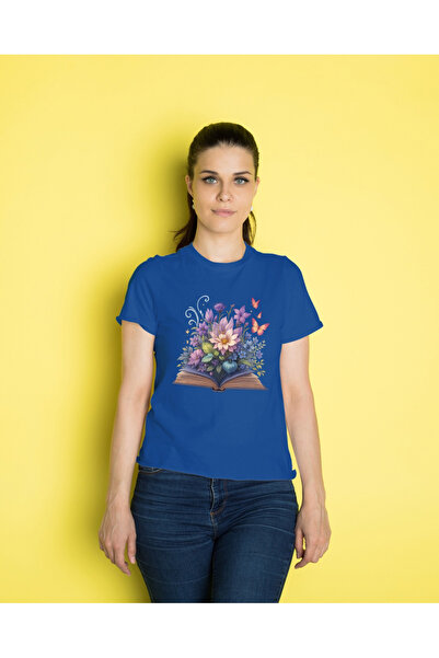 MVRDAR Tricou unisex 100% bumbac Flower Power pentru femei si fete