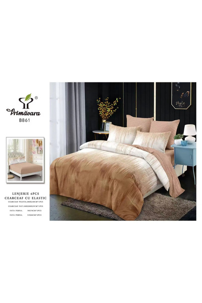 Primavara Διπλά σεντόνια, FINET, με λάστιχο, 6 τεμάχια