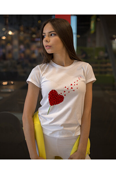 MVRDAR Tricou unisex 100% bumbac Flower Power pentru femei si fete