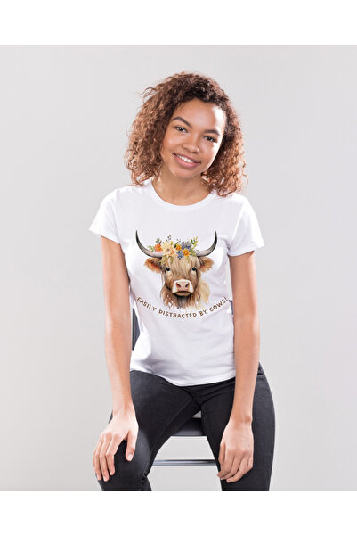 MVRDAR Tricou unisex 100% bumbac Flower Power pentru femei si fete
