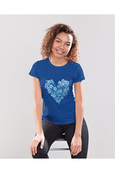MVRDAR Tricou unisex 100% bumbac Flower Power pentru femei si fete