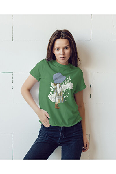 MVRDAR Tricou unisex 100% bumbac Flower Power pentru femei si fete