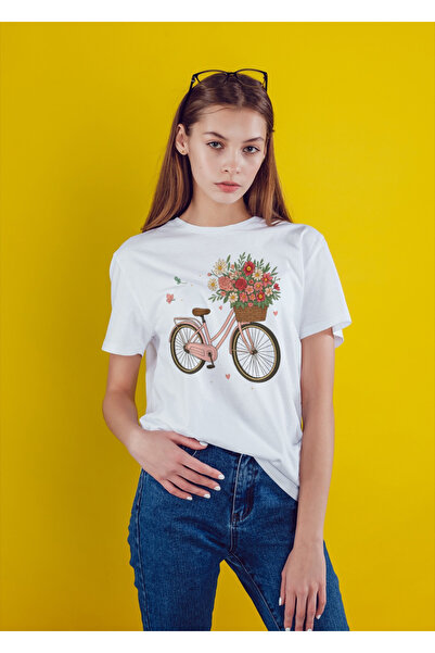 MVRDAR Tricou unisex 100% bumbac Flower Power pentru femei si fete