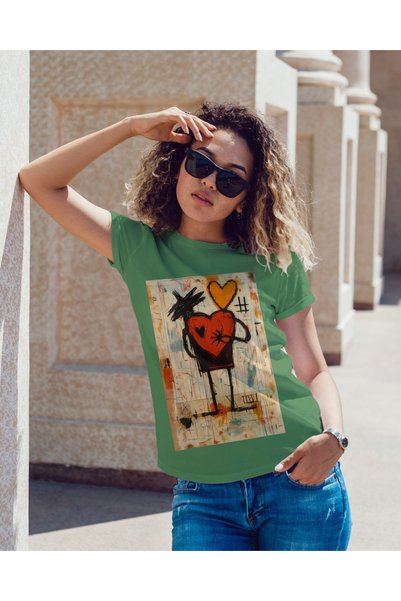 MVRDAR Tricou unisex 100% bumbac Flower Power pentru femei si fete