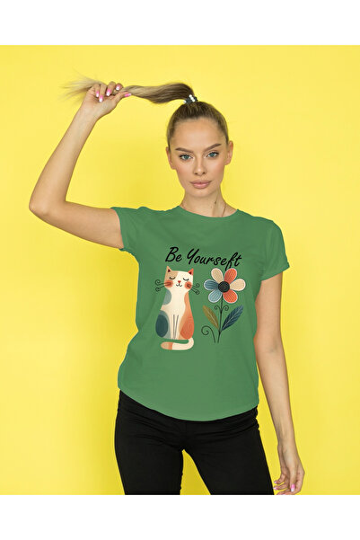 MVRDAR Tricou unisex 100% bumbac Flower Power pentru femei si fete