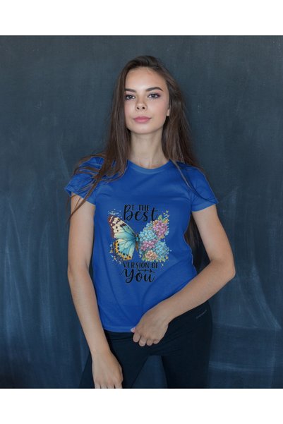 MVRDAR Tricou unisex 100% bumbac Flower Power pentru femei si fete
