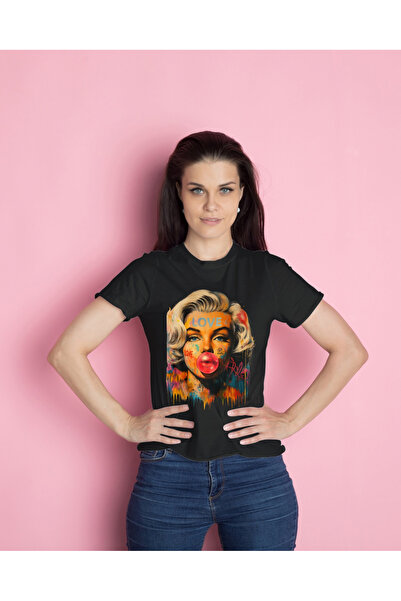MVRDAR Tricou unisex 100% bumbac Flower Power pentru femei si fete